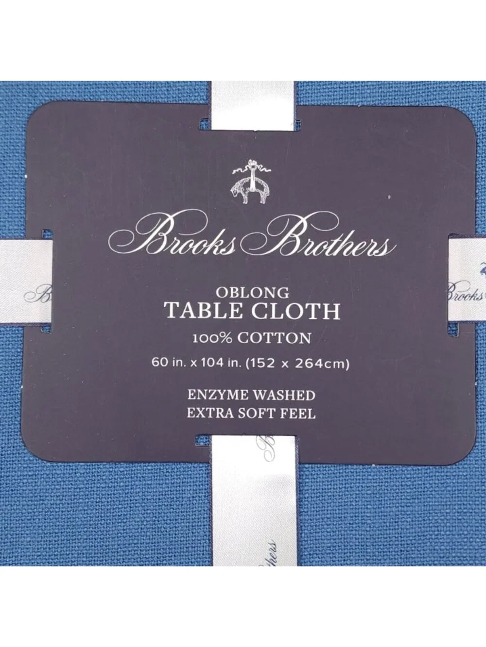 Brooks Brothers Oblong Tablecloth & Napkins Set 60